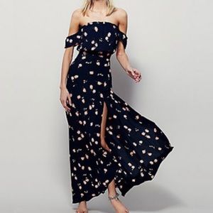 Anthro Flynn Skye Bella Maxi Dress Poppy Fields